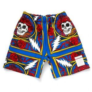 NWT CHINATOWN MARKET x GRATEFUL DEAD BORDER BANDANA SHORTS